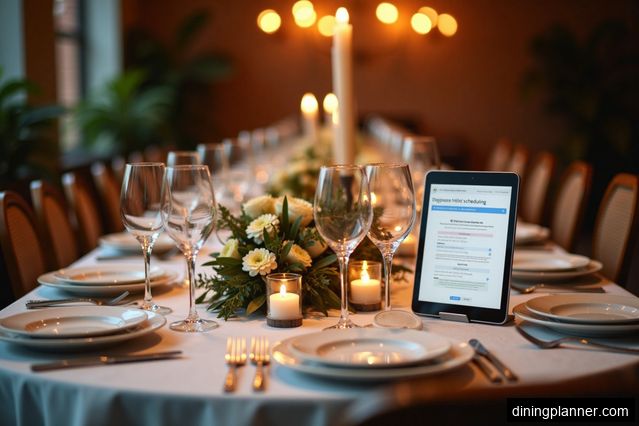 Promoting Stress-Free Dining Experiences through Intuitive Scheduling Tools
